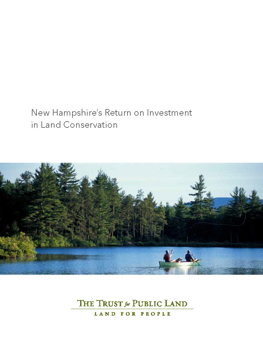 New Hampshire’s Return on Investment in Land Conservation FIC